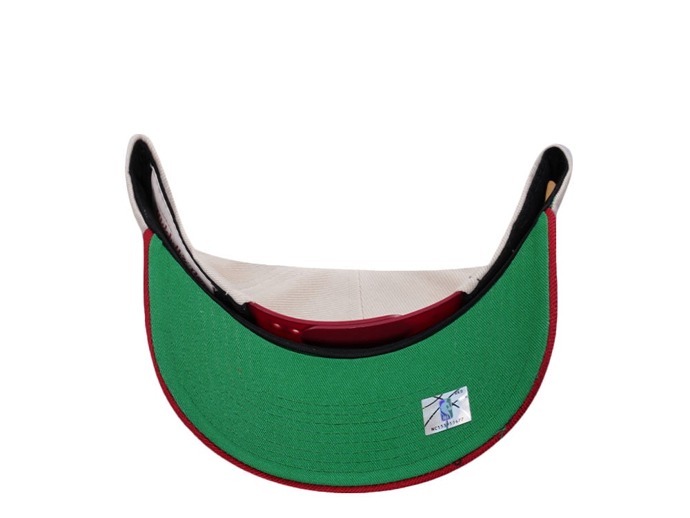 Mitchell & Ness Miami Heat Chrome Two Tone Pro Crown Fit Snapback Gorra
