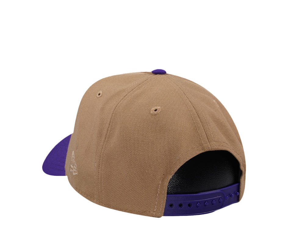 New Era Minnesota Vikings Khaki Two Tone Edition 9Forty A Frame Snapback Gorra