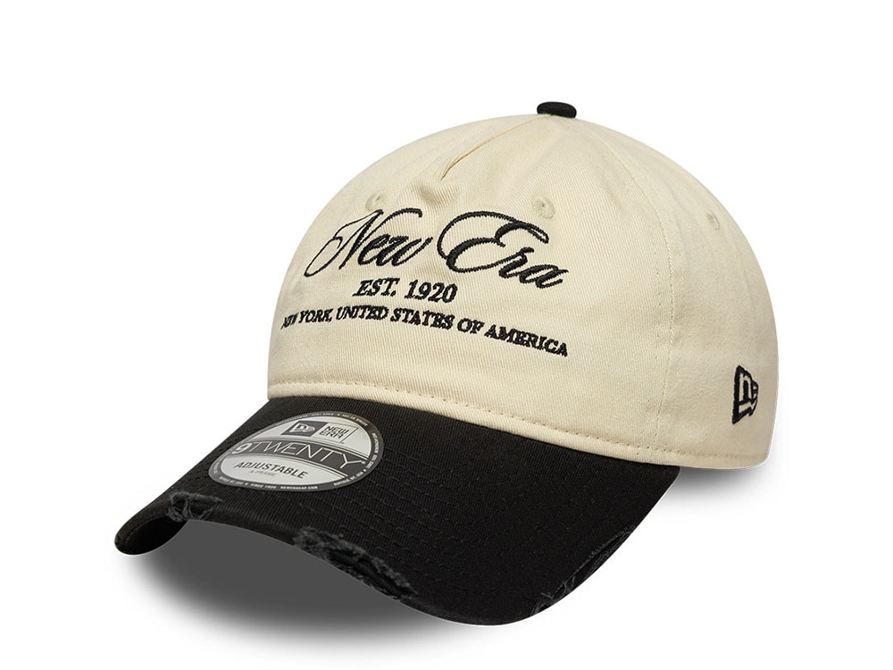 New Era Washed Distressed Two Tone 9Twenty A Frame Strapback Gorra