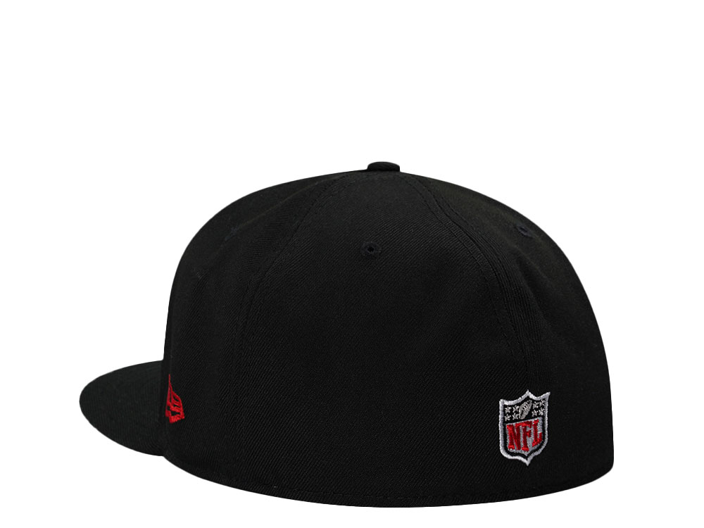 New Era Atlanta Falcons Black Script Prime Edition 59Fifty Fitted Gorra