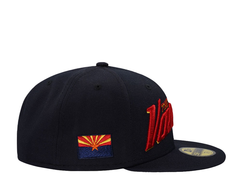 New Era Pheonix Suns Valley Script Navy Classic Edition 59Fifty Fitted Gorra