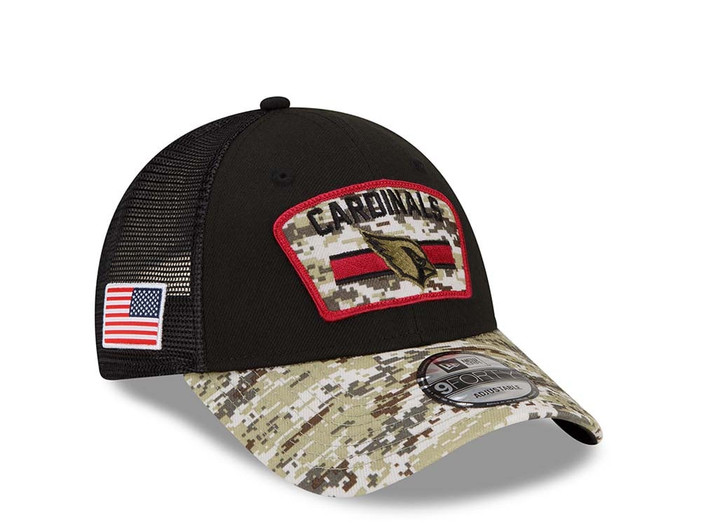 New Era Arizona Cardinals Salute to Service 21 9Forty Trucker Snapback Gorra