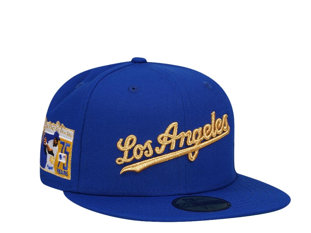 New Era Los Angeles Dodgers Jackie Robinson 75 Years Black Gold Edition 59Fifty Fitted Gorra