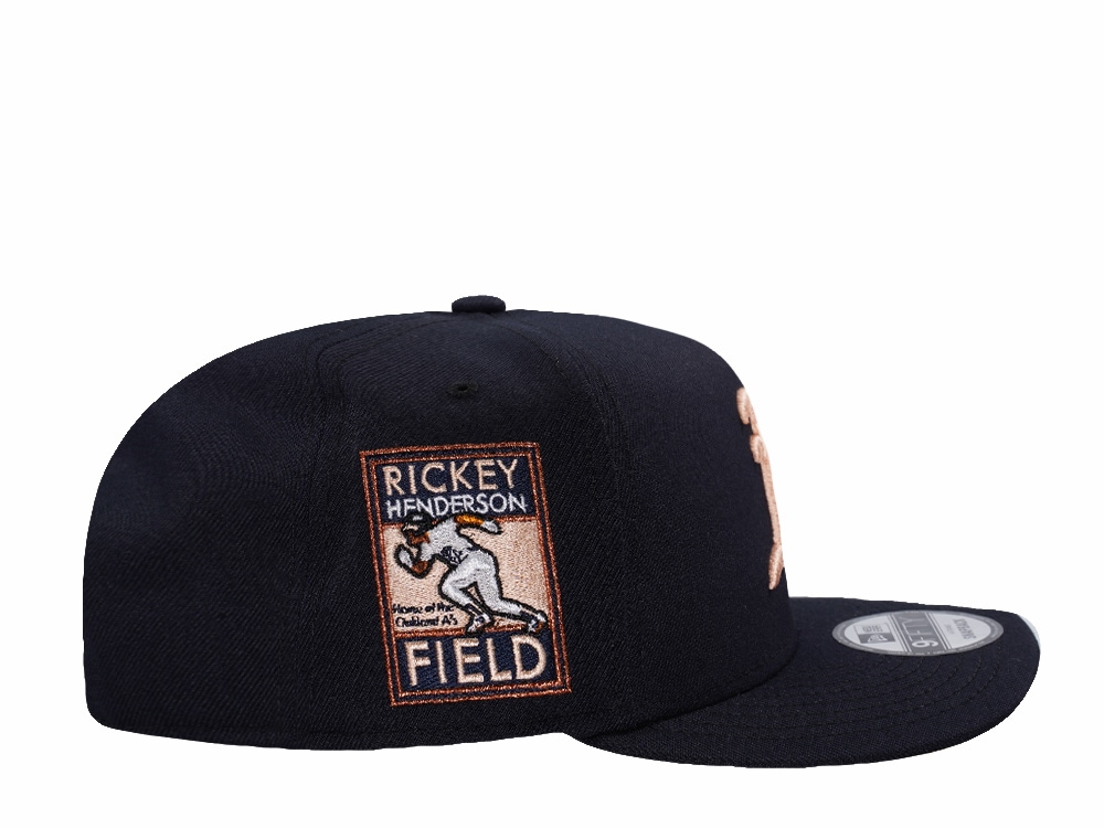 New Era Oakland Athletics Rickey Henderson Navy Prime Edition 9Fifty A Frame Snapback Gorra