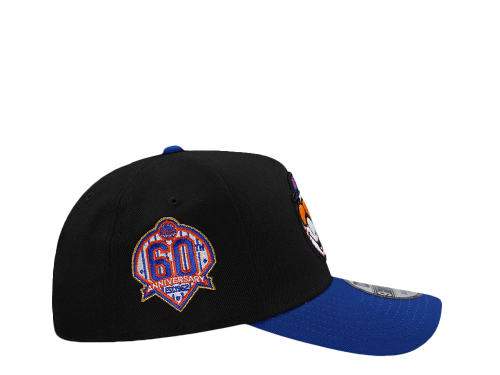 New Era New York Mets 60th Anniversary  Black Two Tone Edition 9Forty A Frame Snapback Gorra