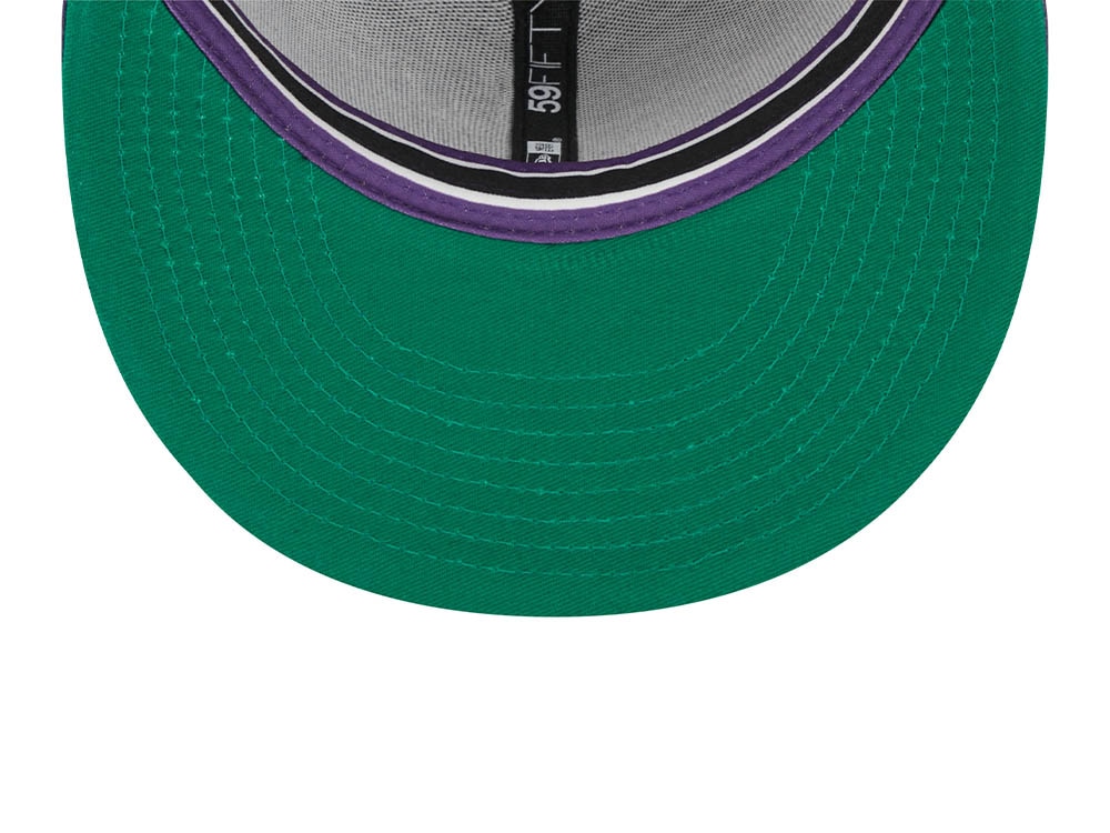 New Era Tampa Bay Rays Black Retro Script Throwback Edition 59Fifty Fitted Gorra