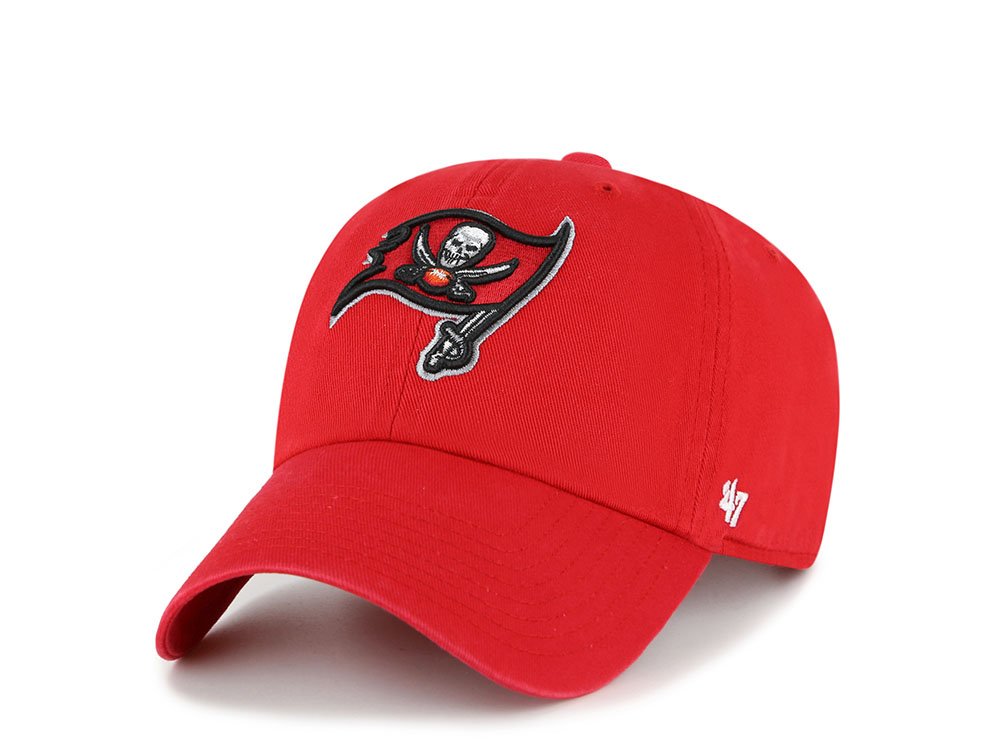 47Brand Tampa Bay Buccaneers Red Classic Edition Clean Up Strapback Gorra