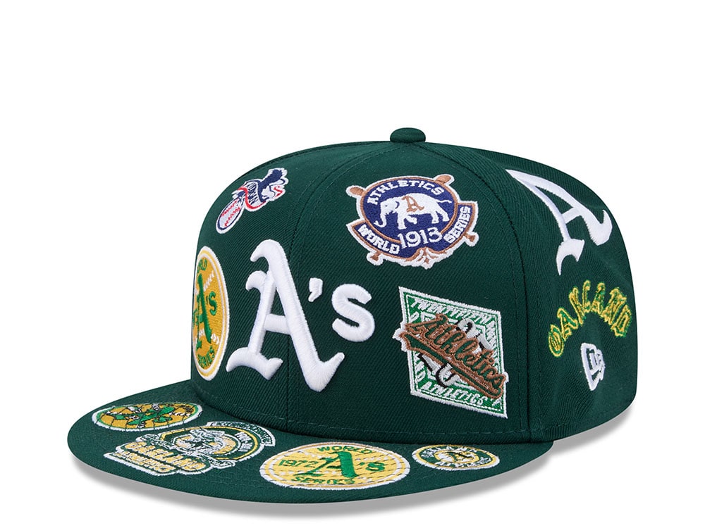 New Era Oakland Athletics All Over Green Edition 59Fifty Fitted Gorra