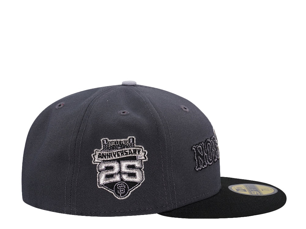 New Era San Francisco Giants 25th Anniversary Dark Gray Two Tone Horror Edition 59Fifty Fitted Gorra