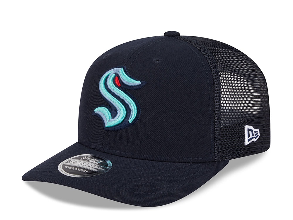 New Era Seattle Kraken Navy Edition 9Seventy Trucker Snapback Gorra