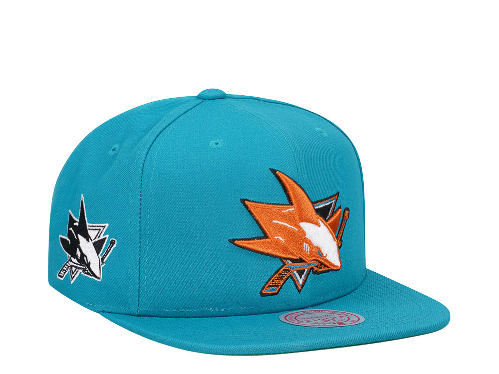 Mitchell & Ness San Jose Sharks Alternate Flip Vintage Snapback Gorra