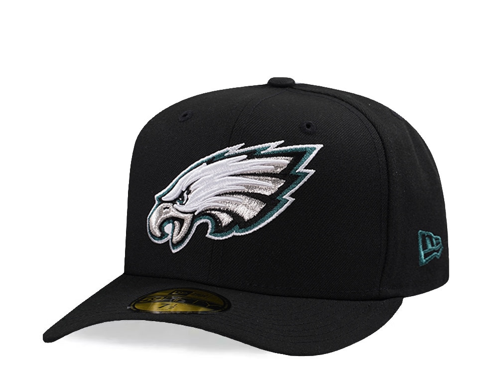 New Era Philadelphia Eagles Black Prime Edition Pre Curved 59Fifty Fitted Gorra