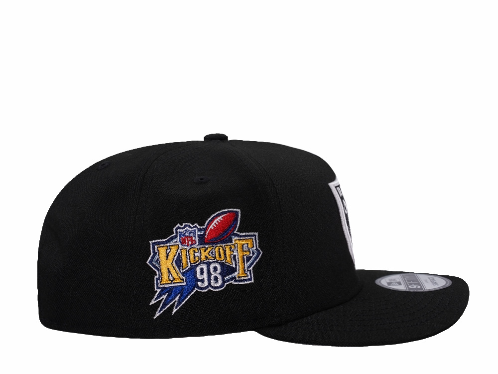 New Era Las Vegas Raiders Kickoff 1998 Black Prime Edition 9Fifty A Frame Snapback Gorra