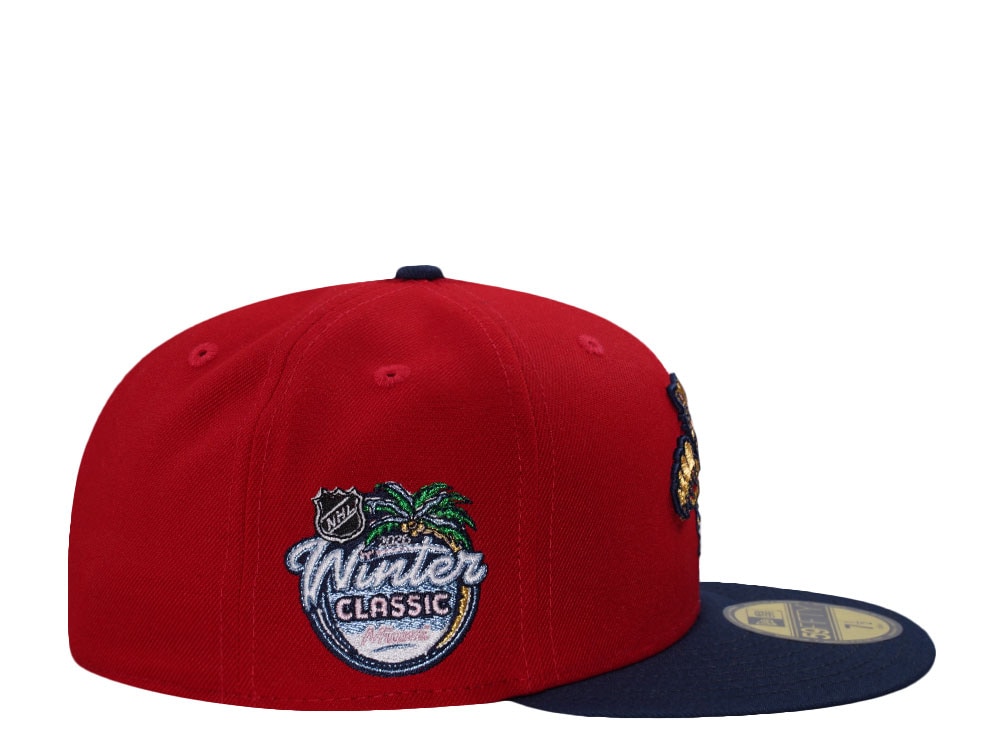 New Era Florida Panthers Winter Classic 2026 Scarlet Two Tone Edition 59Fifty Fitted Gorra