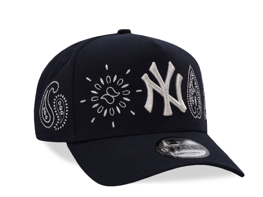 New Era New York Yankees Black Paisley Edition 9Forty A Frame Snapback Gorra