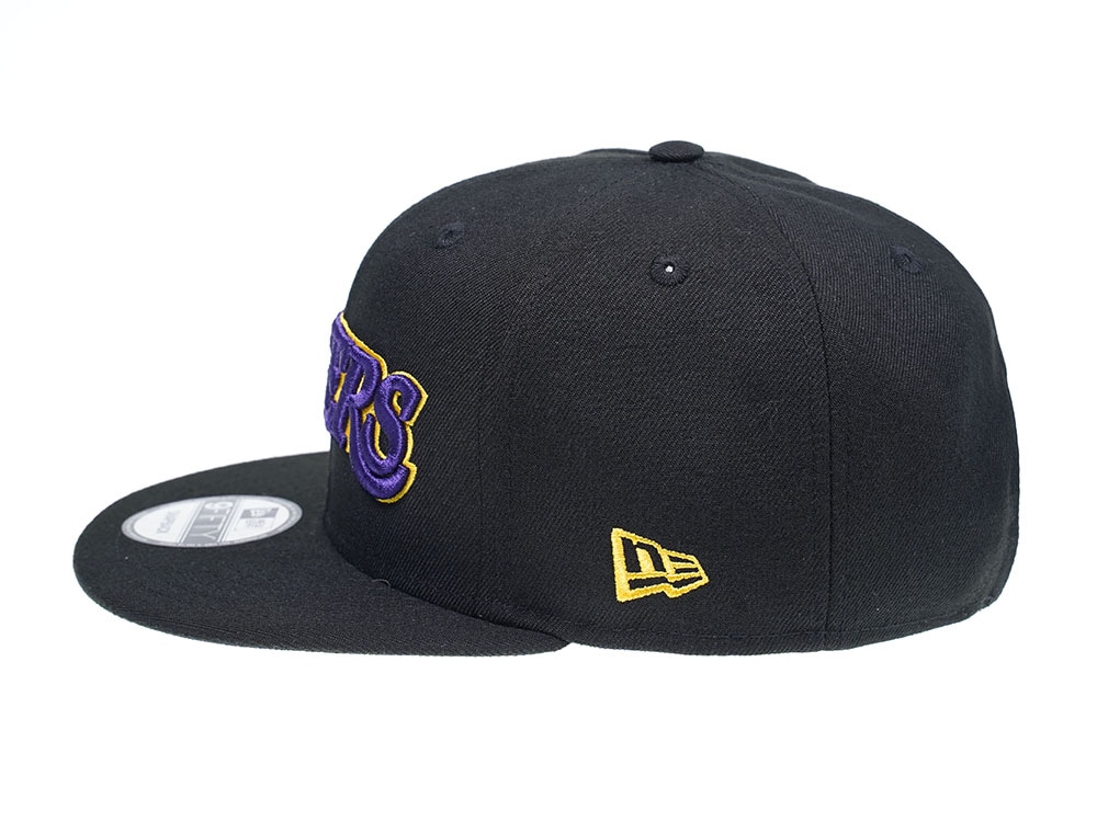 New Era Los Angeles Lakers Black Team Edition 9Fifty Snapback Gorra