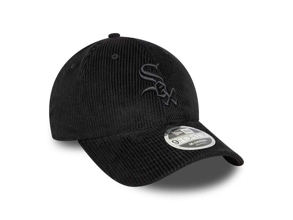 New Era Chicago White Sox Black Corduroy 9Forty M Crown Snapback Gorra