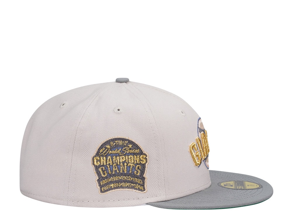New Era San Francisco Giants 3-Time World Series Champions Stone Gold Two Tone Edition 59Fifty Fitted Gorra