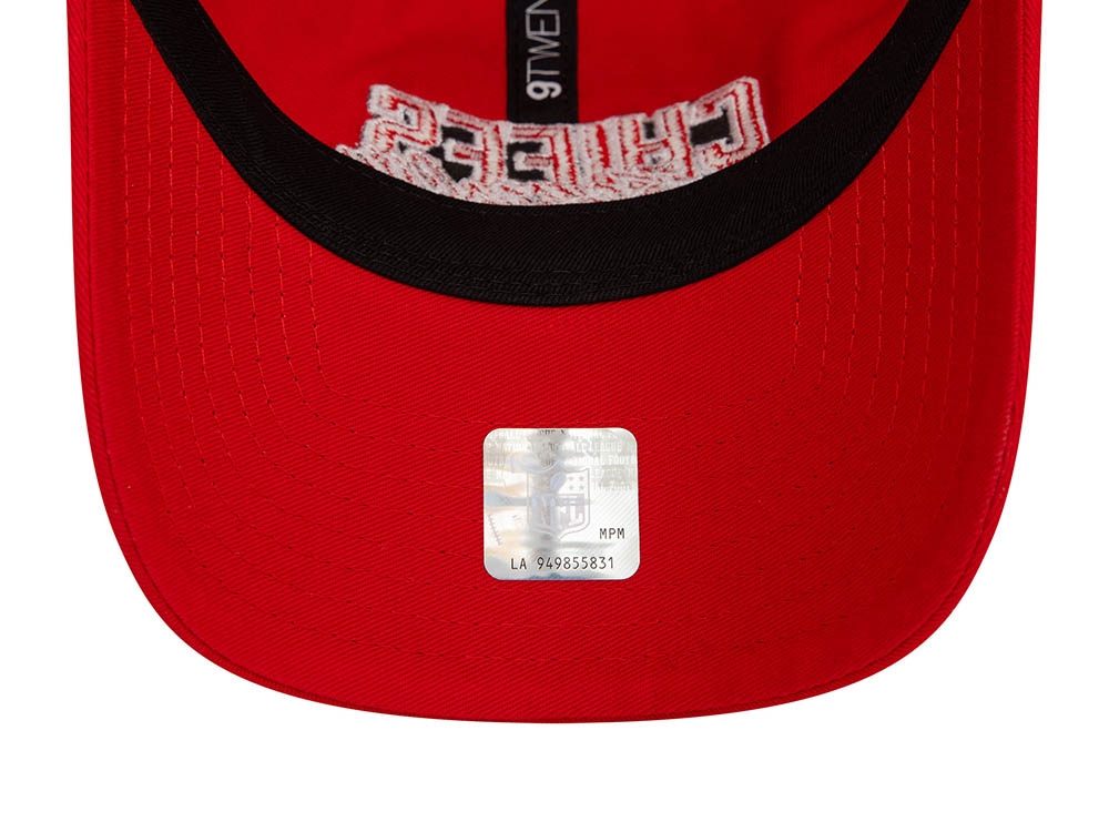 New Era Kansas City Chiefs NFL Script Red 9Twenty Strapback Gorra