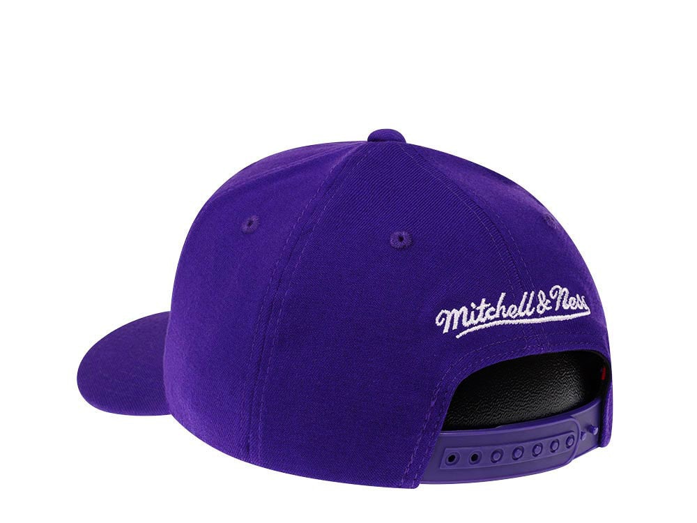 Mitchell & Ness Utah Jazz Team Ground Red Line Solid Flex Purple Snapback Gorra