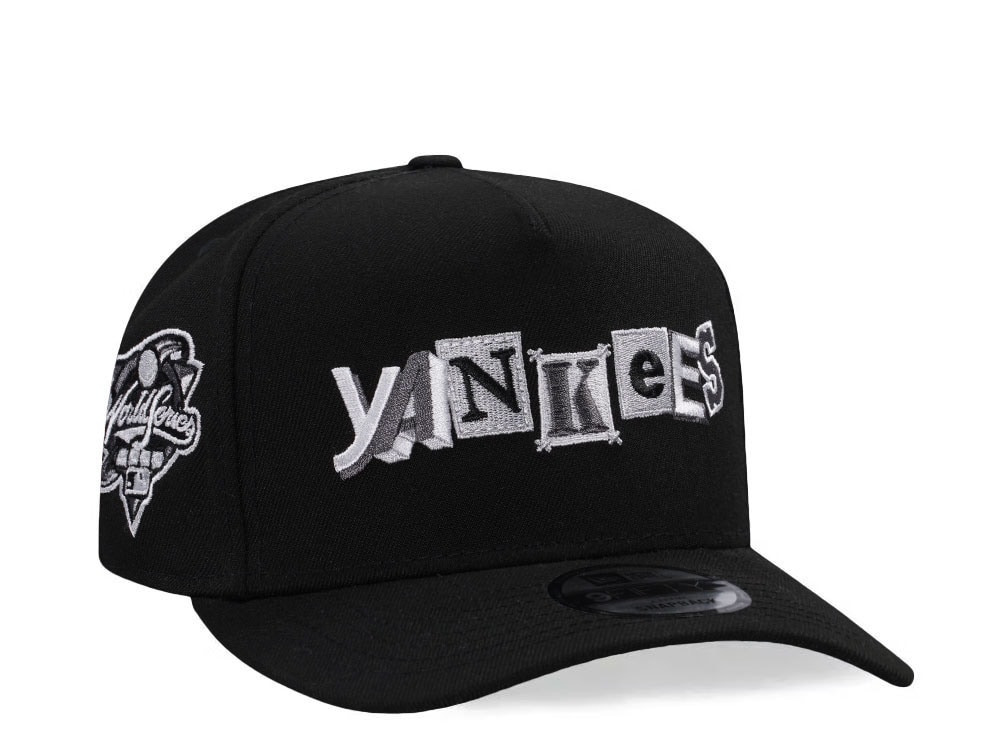 New Era New York Yankees World Series 2000 Black Metallic Edition 9Fifty A Frame Snapback Gorra