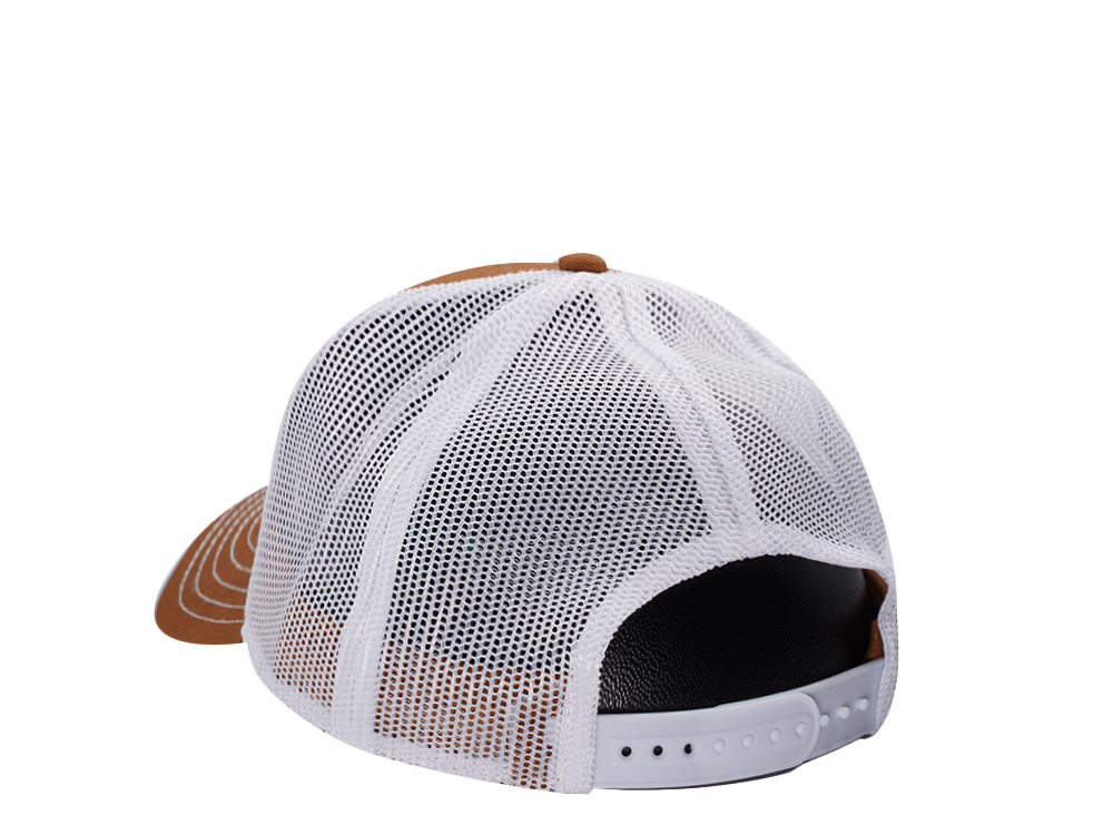 John Deere Logo Brown Trucker Snapback Gorra