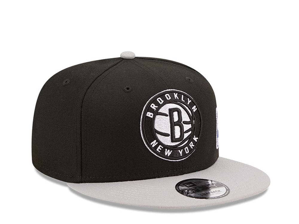 New Era Brooklyn Nets Team Arch Gray and Black 9Fifty Snapback Gorra