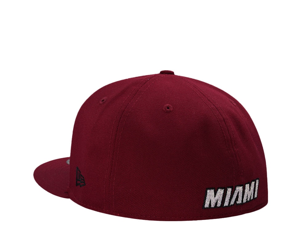New Era Miami Heat NBA Finals 2006 Maroon Metallic Edition 59Fifty Fitted Gorra
