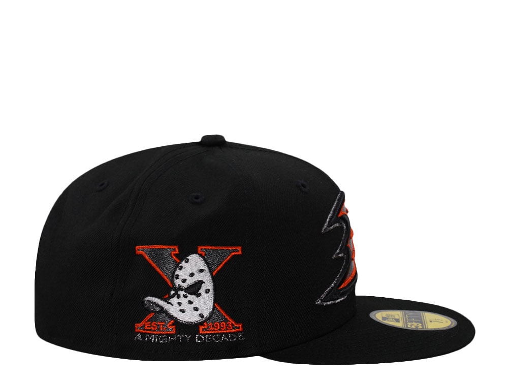 New Era Anaheim Ducks 10th Anniversary Black Prime Edition 59Fifty Fitted Gorra
