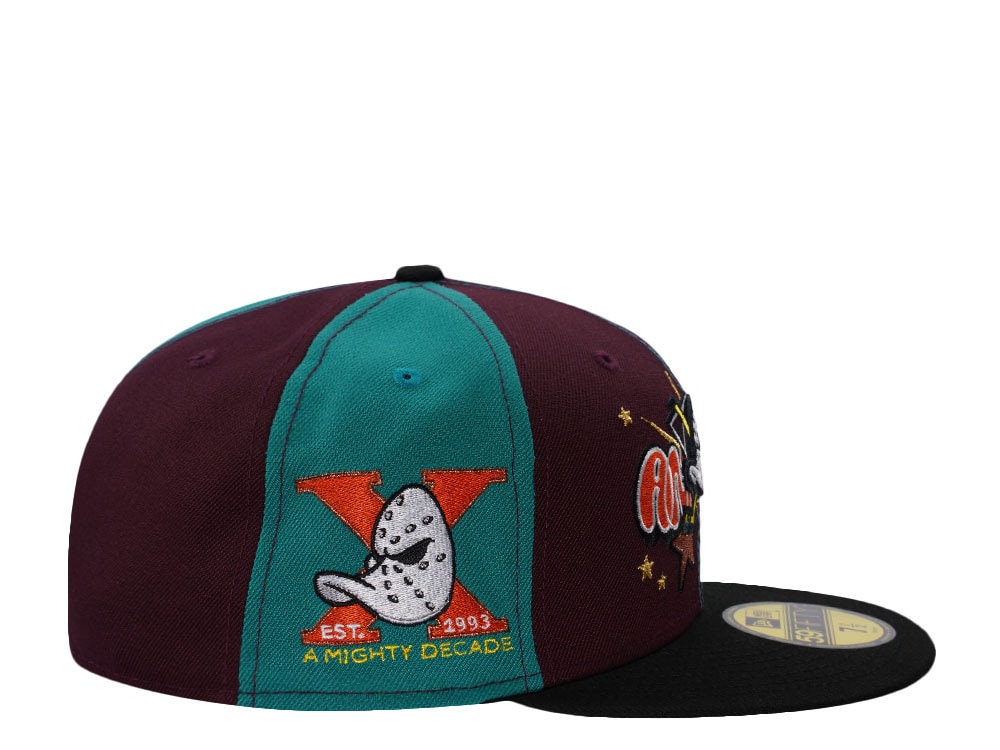 New Era Anaheim Ducks 10th Anniversary Pinwheel Edition 59Fifty Fitted Gorra