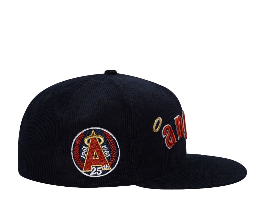 New Era California Angels 25th Anniversary Corduroy Throwback Edition 59Fifty Fitted Gorra
