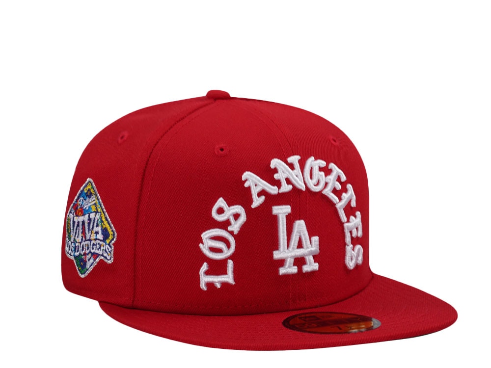 New Era Los Angeles Dodgers Viva Los Dodgers Red Prime Edition 59Fifty Fitted Gorra