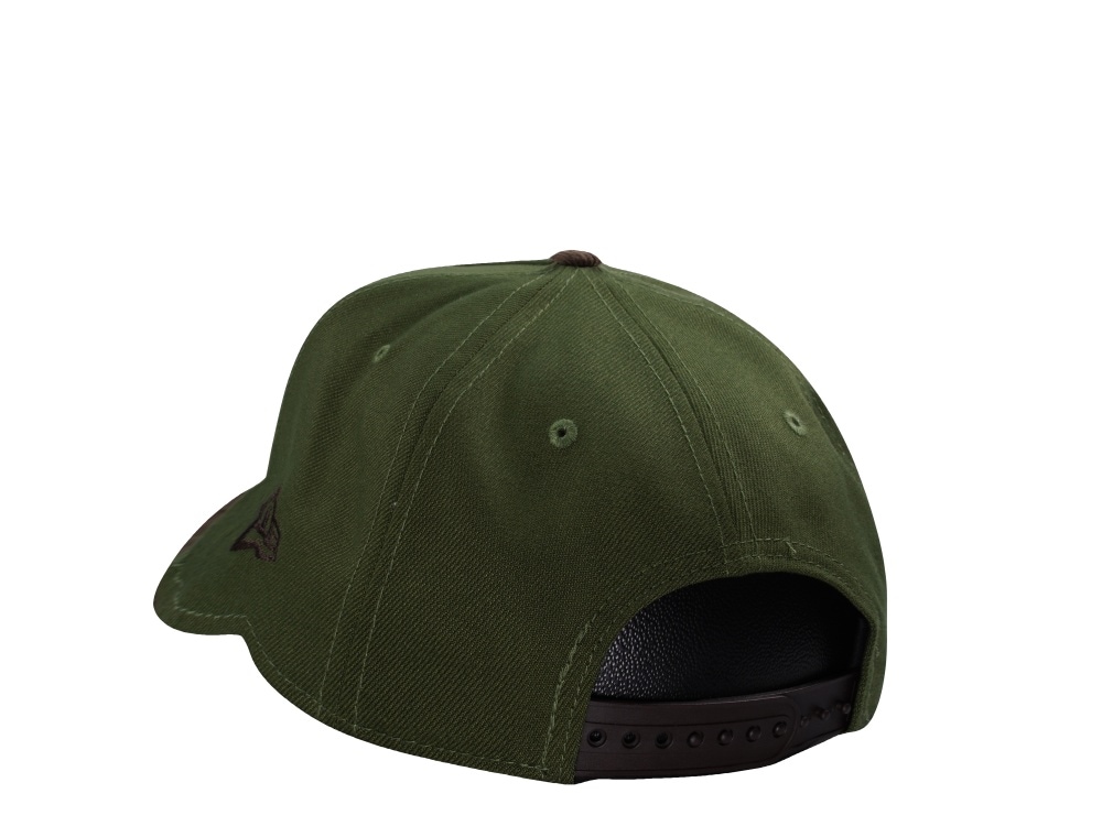 New Era Chicago Cubs Be Alert Rifle Green Walnut Corduroy Two Tone Edition 9Forty A Frame Snapback Gorra