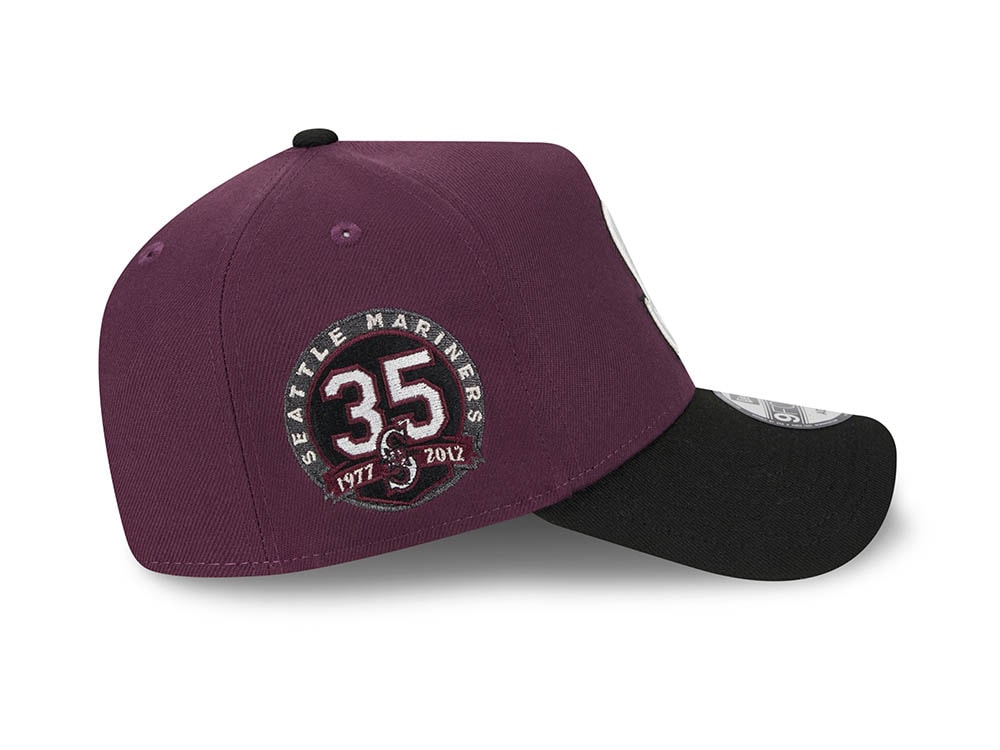 New Era Seattle Mariners 35th Anniversary Two Tone Plum 9Forty A Frame Snapback Gorra