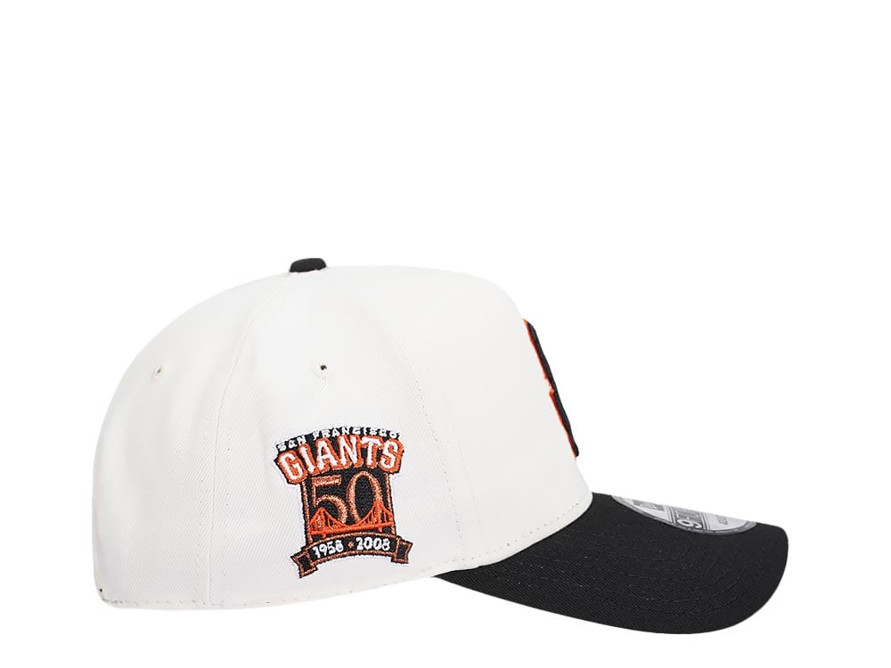 New Era San Francisco Giants 50th Anniversary Chrome Two Tone 9Forty A Frame Snapback Gorra