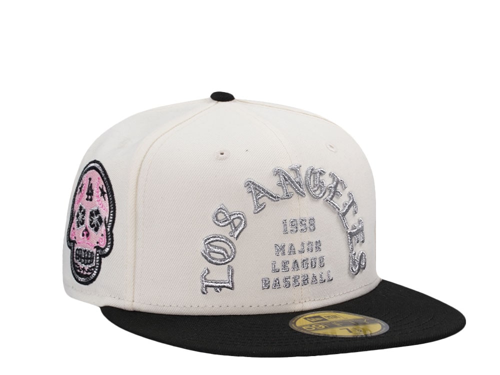 New Era Los Angeles Dodgers Skull Chrome Two Tone Edition 59Fifty Fitted Gorra