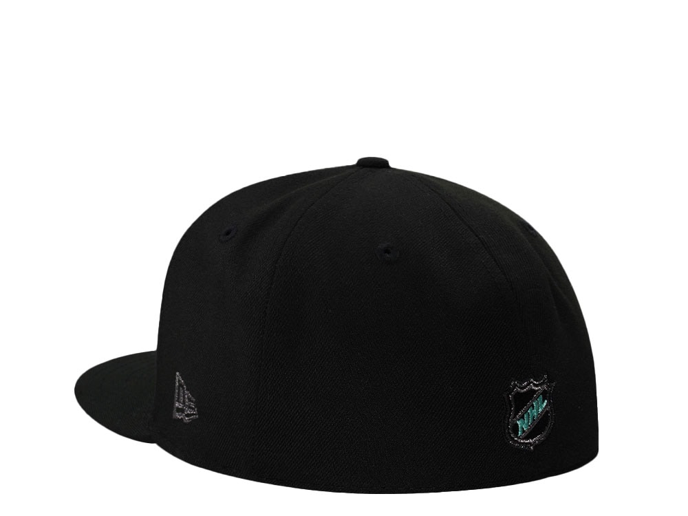 New Era Seattle Kraken Inaugural Season Metallic Black Prime Edition 59Fifty Fitted Gorra