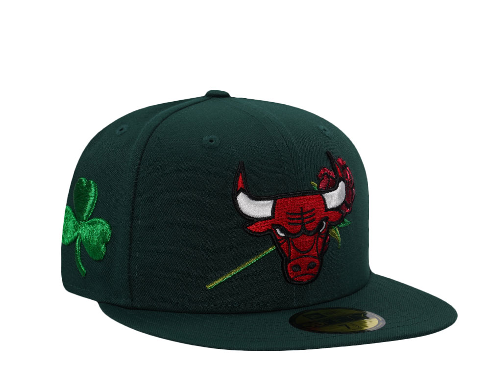 New Era Chicago Bulls Rose Dark Green Prime Edition 59Fifty Fitted Gorra