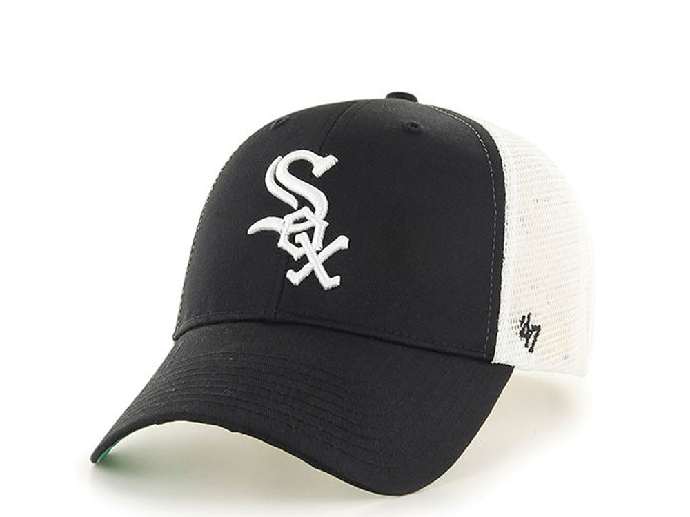 47Brand Chicago White Sox Classic Black Trucker Snapback Gorra