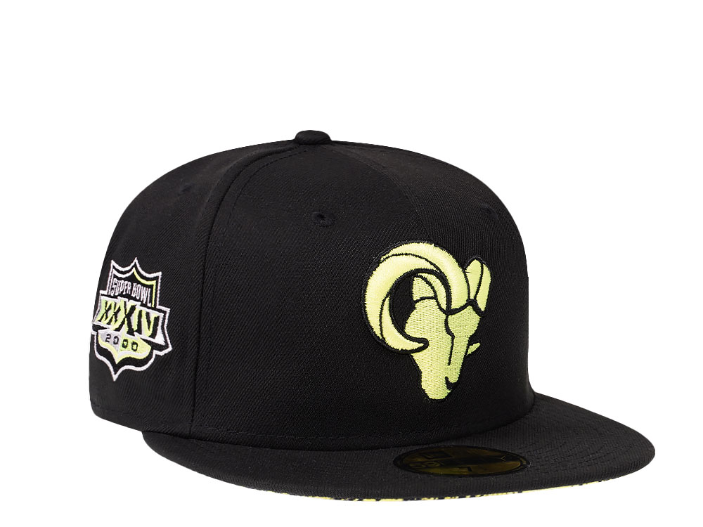 New Era Los Angeles Rams Super Bowl XXXIV Black Summerpop Edition 59Fifty Fitted Gorra