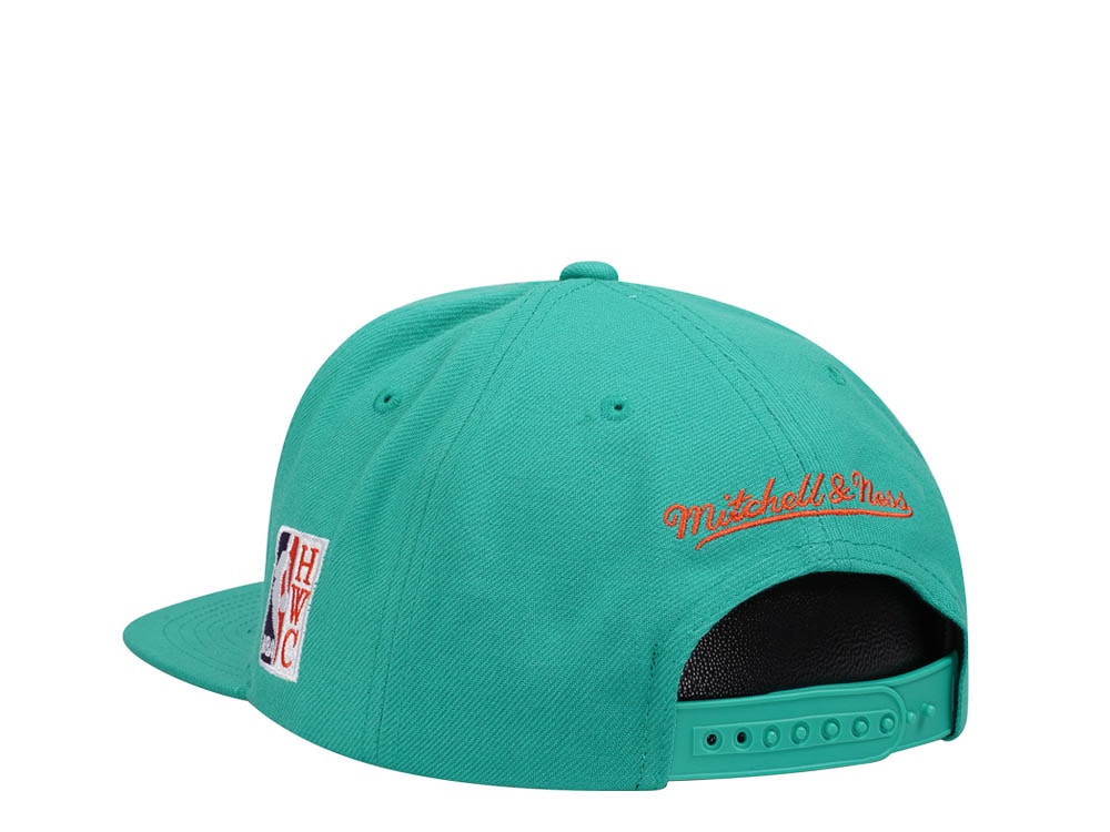 Mitchell & Ness Dallas Mavericks Desert Green Hardwood Classic All Star Weekend Snapback Gorra