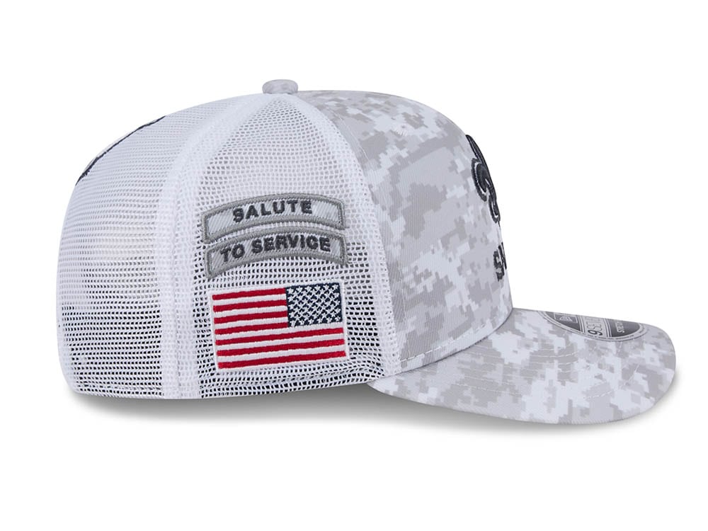New Era New Orleans Saints Digi Camo Salute to Service 2024 Trucker 9Seventy Snapback Gorra
