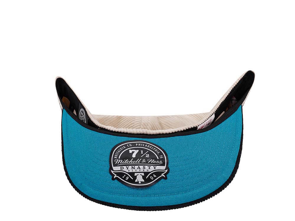 Mitchell & Ness San Jose Sharks 20th Anniversary Two Tone Cord Edition Dynasty Fitted Gorra