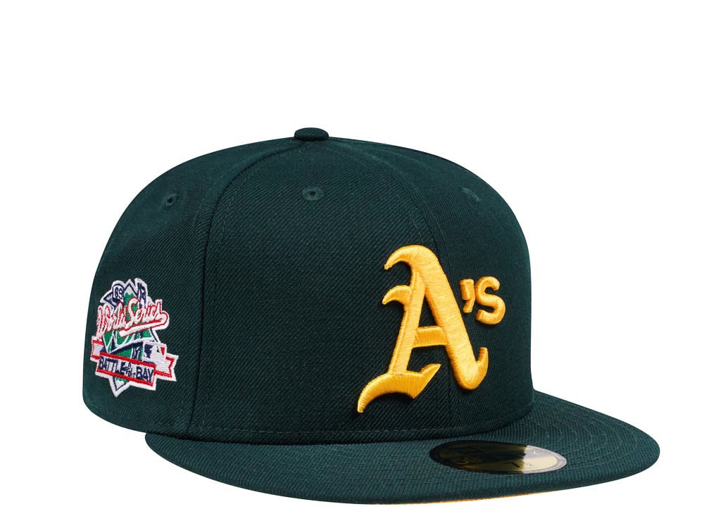 New Era Oakland Athletics World Series 1989 Green and Gold Edition 59Fifty Fitted Gorra