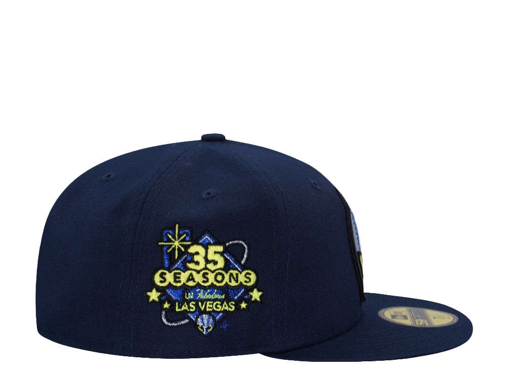 New Era Las Vegas 51s Alien 35th Seasons Neon Ocean Blue Edition 59Fifty Fitted Gorra