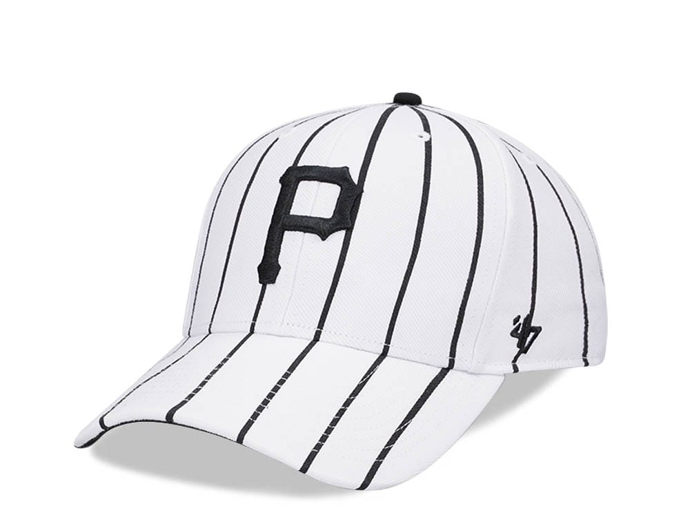 47Brand Pittsburgh Pirates White Bird Cage MVP Strapback Gorra