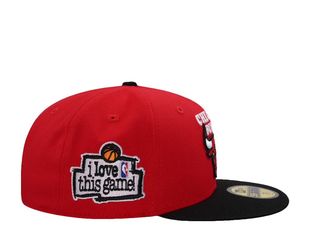 New Era Chicago Bulls Love Rush Red Two Tone Edition 59Fifty Fitted Gorra