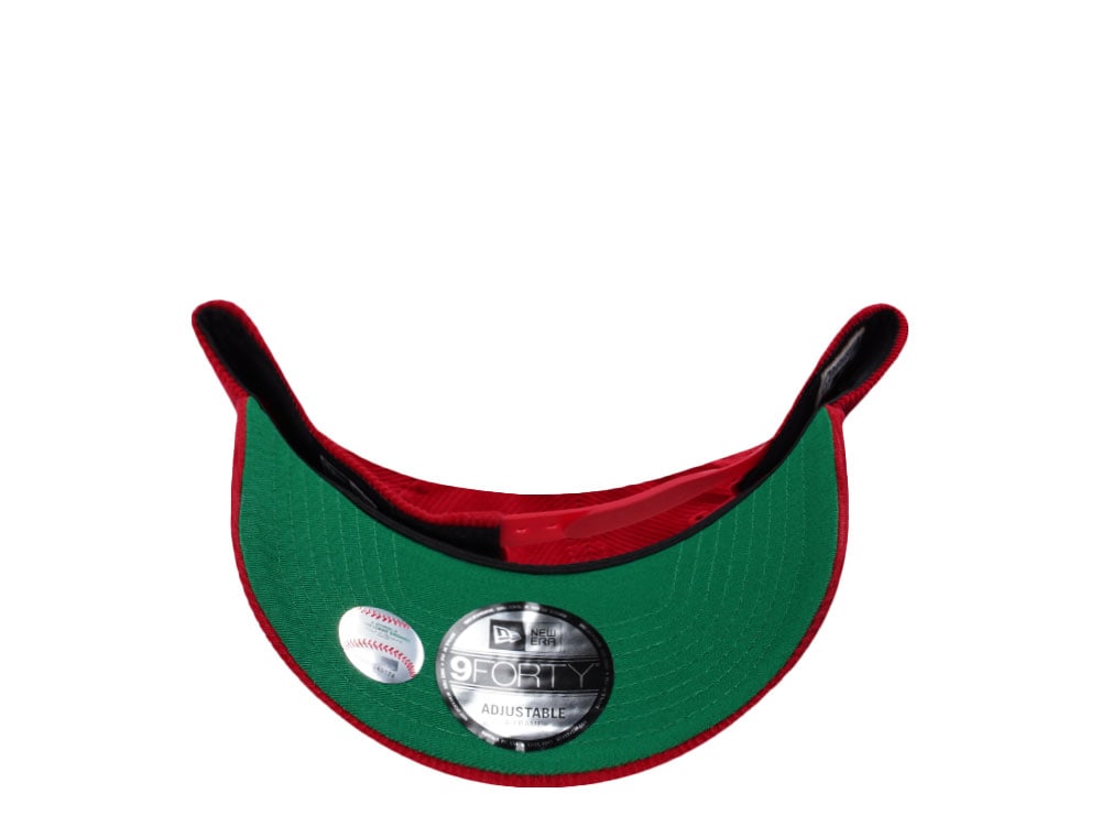 New Era Anaheim Angeles 35th Anniversary Red Corduroy Prime Edition 9Forty A Frame Snapback Gorra