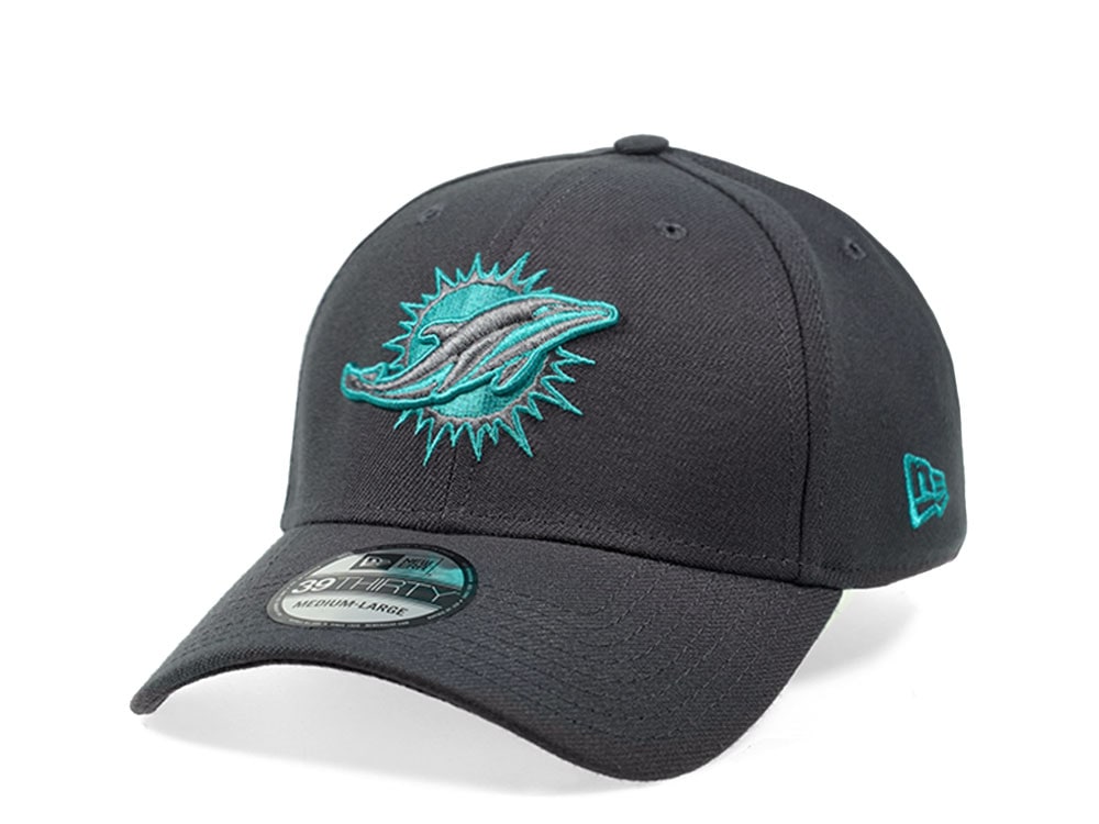 New Era Miami Dolphins Graphite Edition 39Thirty Stretch Gorra