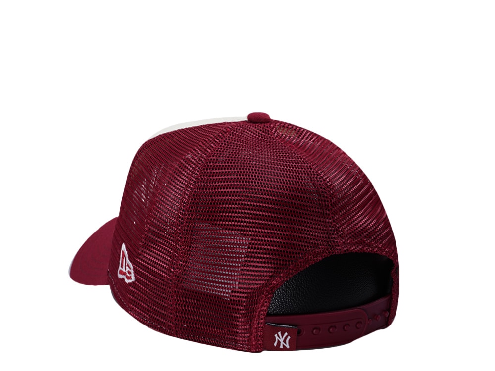 New Era New York Yankees Rose Chrome Two Tone Edition 9Forty A Frame Trucker Snapback Gorra